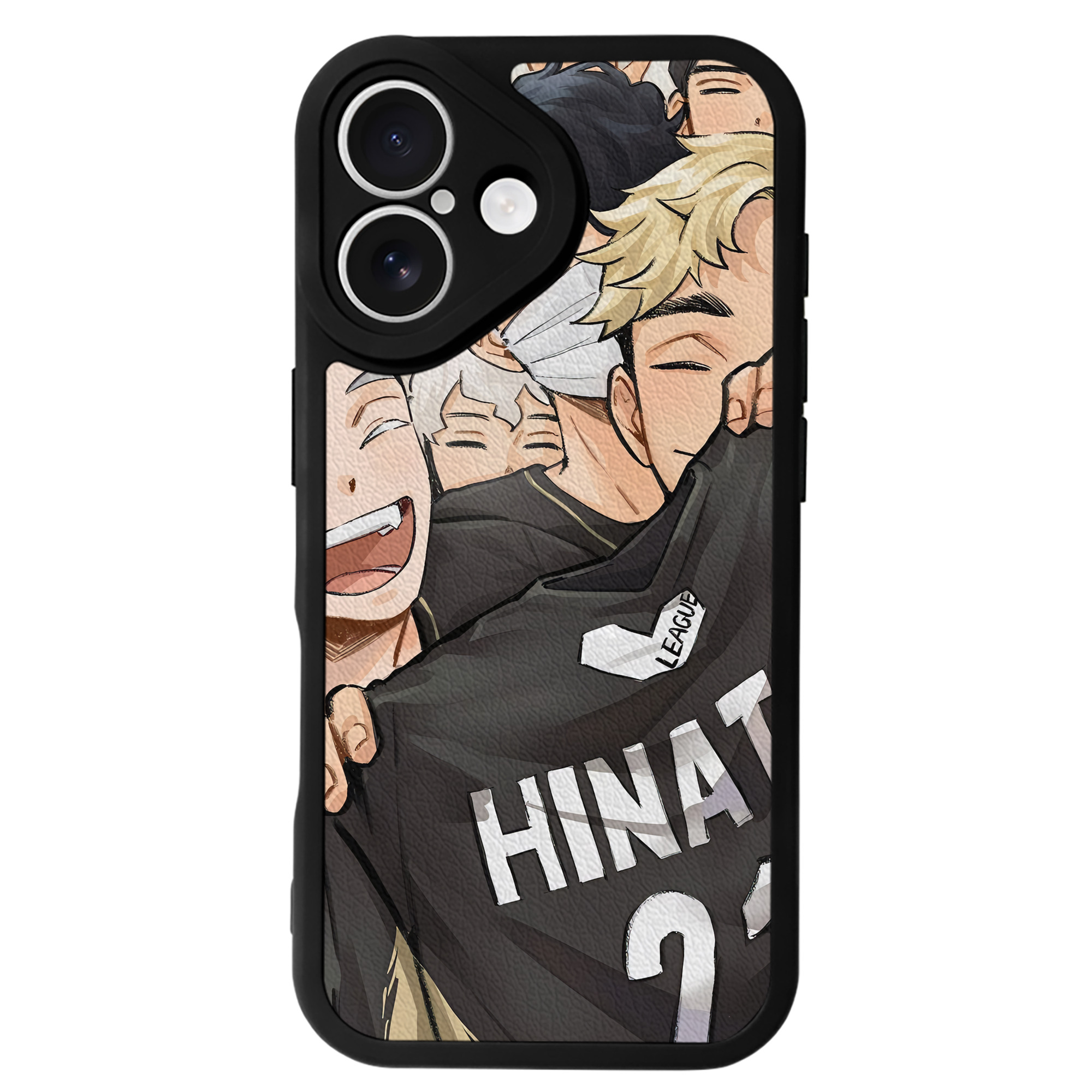 （画像用） ハイキュー!! Haikyu!! 【iPhone 16シリーズ対応】シリコンスマホケース（レザー調） 材質：シリコン